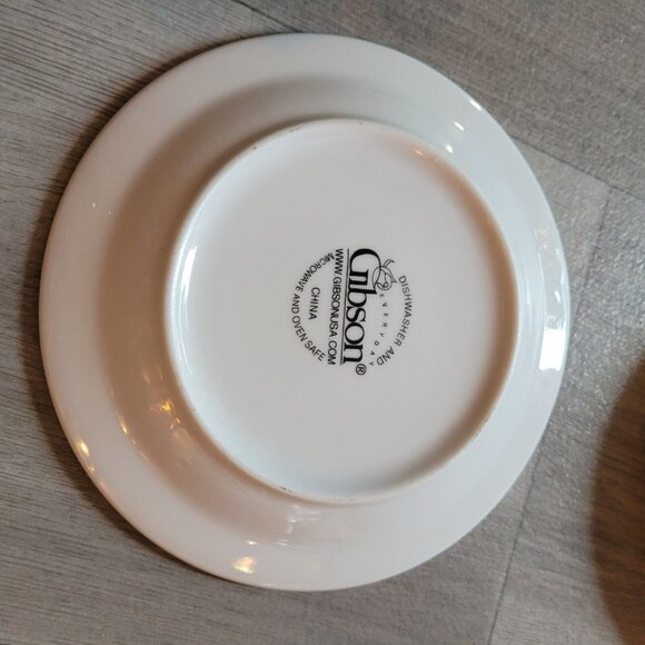 Gibson Festive Traditions Christmas Dessert Salad Plates 7 Set of 4 Holiday - Picture 4 of 4